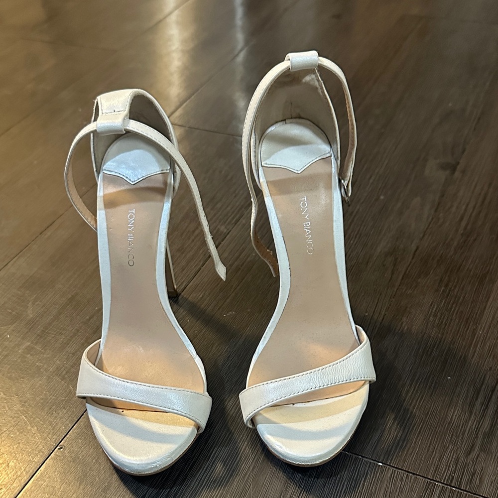 Tony Bianco Ivory Strappy Heels